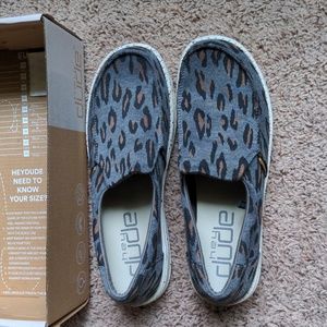 Hey Dude - Women's - Misty Charcoal Cheetah - Size 11